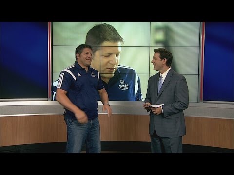 Soccer star visits morning show