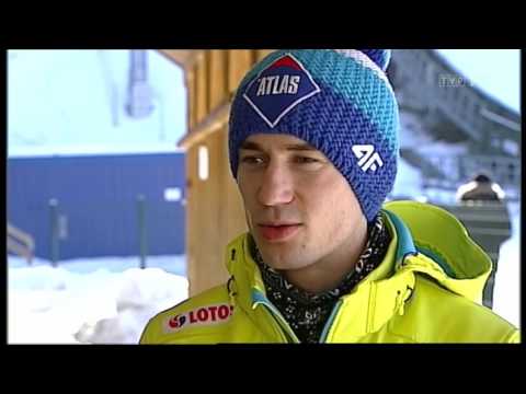 Kamil Stoch trenuje w Szczyrku (13.02.2015)
