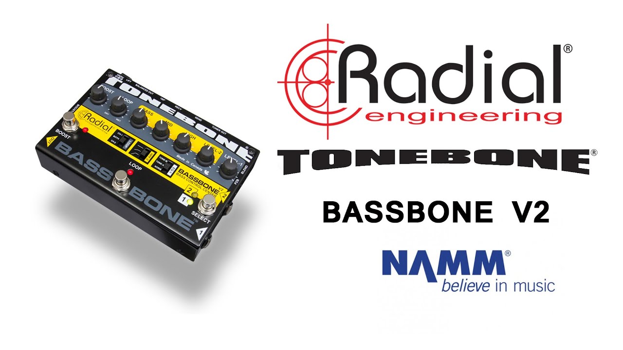 Radial Bassbone v2 2ch Preamp/Tone Shape/DI Pedal