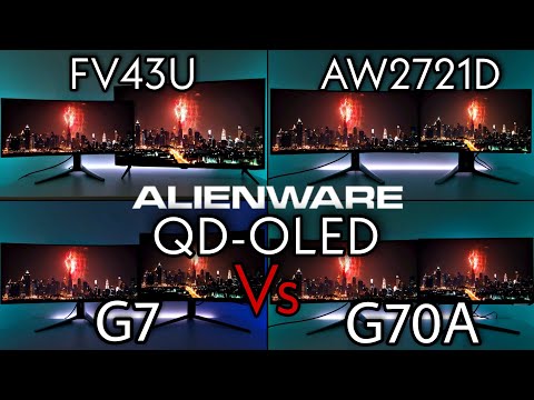 QD-OLED AW3423DW Vs Odyssey G7 vs Odyssey G70A Vs AW2721D Vs Aorus FV43U
