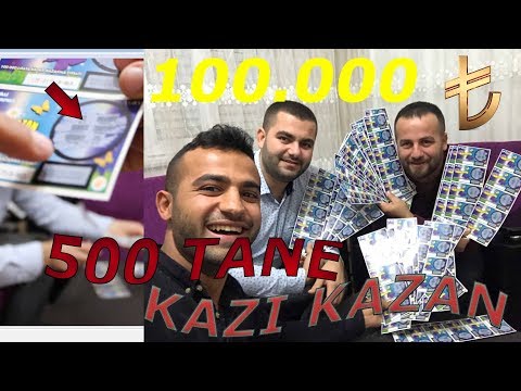 500 tane Kazı Kazan OYNADIK ( İKRAMİYE NEKADAR ÇIKTI )