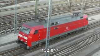 preview picture of video '152 047, Siemens Eurosprinter ES64F, locomotive uncoupled from freighttrain, Rgb Maschen, 6-5-2013'