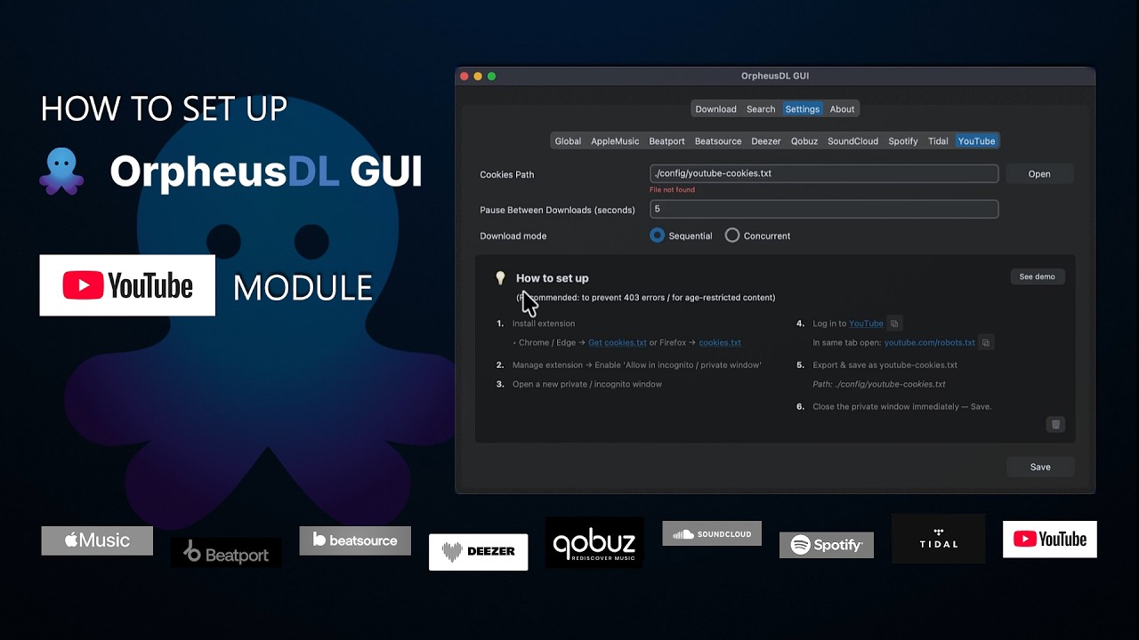 How to set up YouTube