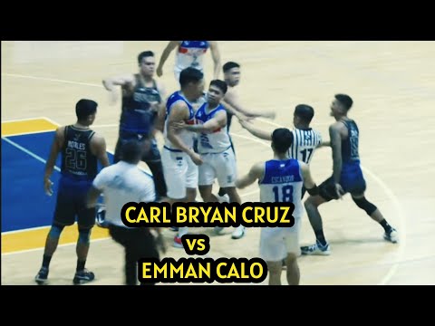 Carl Bryan Cruz vs Emman Calo Double Unsportsmanlike Foul after the Scuffle #mpblhighlights