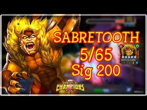 SABRETOOTH 5 Star Rank Up 5/65 Gameplay Marvel Contest Of Champions