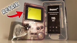 Gameboy Pocket Repair and Clean | Faulty Screen | My First GBP Repair