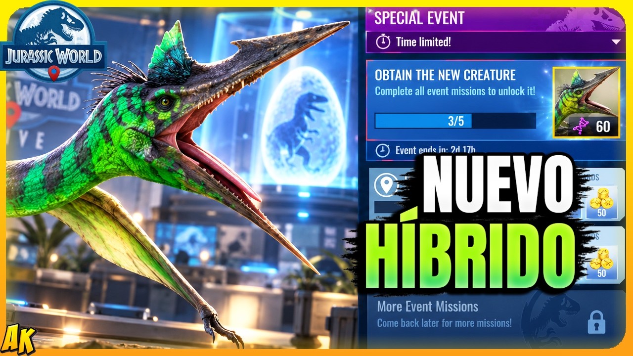 🦖 ¡CONSIGUE a QUETZALDRACO y QUETZALVEXUS! 🔥 NUEVO EVENTO // Jurassic World Alive