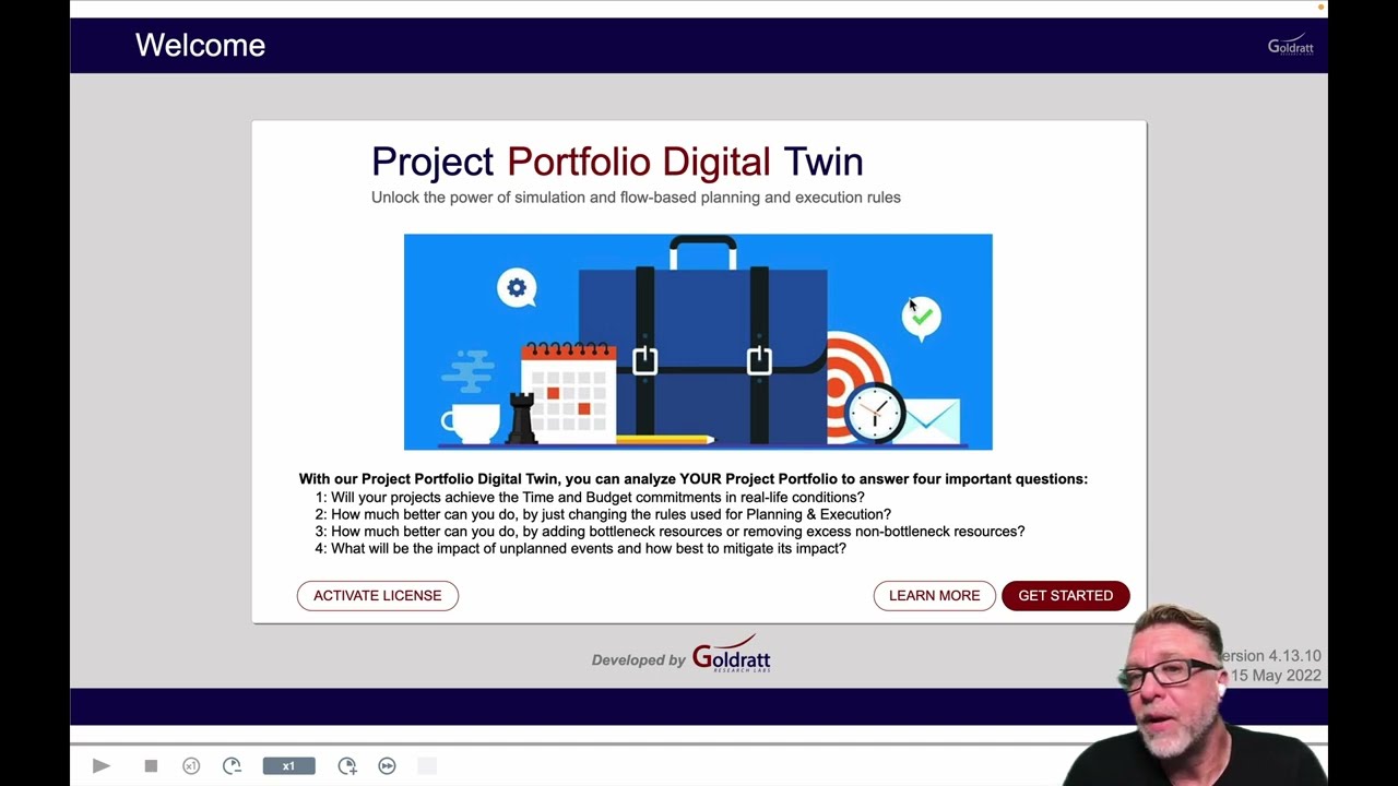 Project Portfolio Digital Twin demo by Dr. Alan Barnard