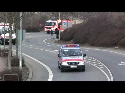 Krad Polizei + 3x DRK + HLF 20-16 Berufsfeuerwehr Frankfurt bei SOGRO 250
