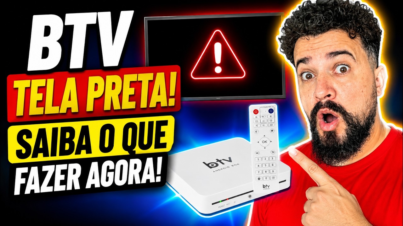 🚨 BTV TELA PRETA - BTV TRAVANDO SAIBA O QUE FAZER AGORA
