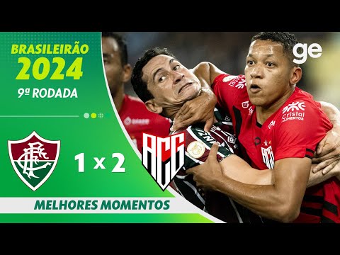 FLUMINENSE 1 X 2 ATLÉTICO-GO| MELHORES MOMENTOS | 9ª RODADA BRASILEIRÃO 2024 | ge.globo