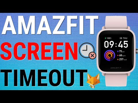 How To Change Screen Timeout Time On Amazfit Watches
