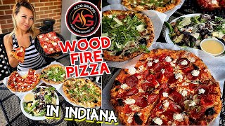 EATING WOOD FIRE PIZZA in Fort Wayne, Indiana!!! #RainaisCrazy at Alto Grado