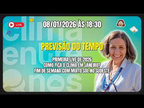 Ciclone chegando no RS, muito sol no Sudeste | Clima Entre Nós | 08/01/2026