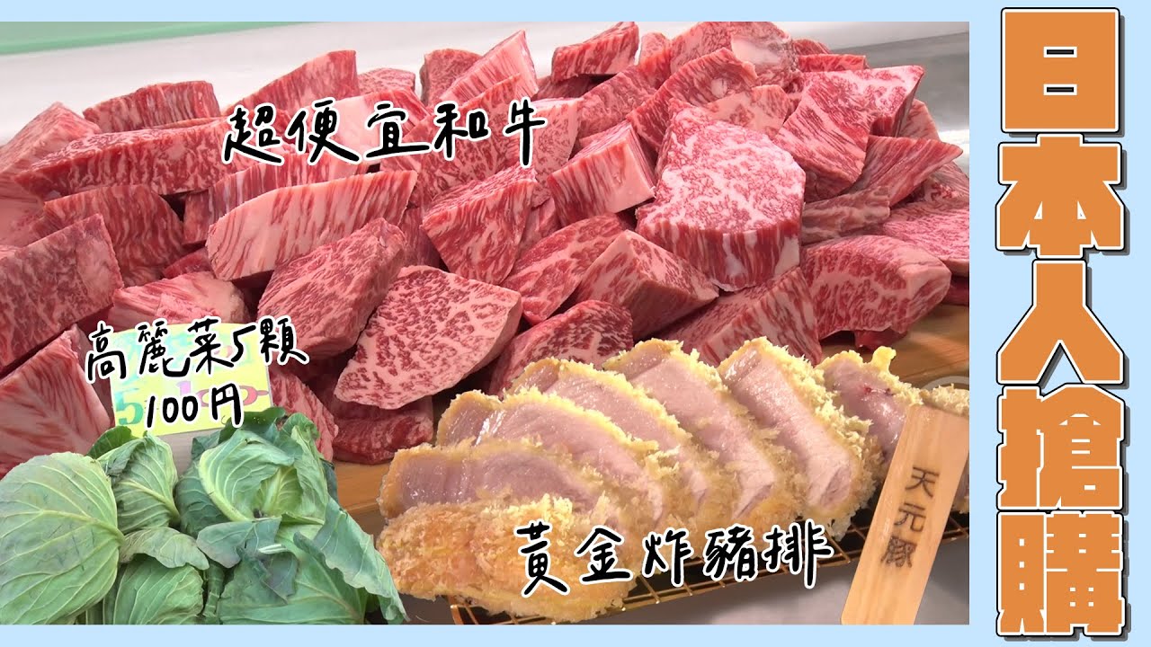【吃遍日本美食】日本人搶購！超便宜和牛、高麗菜 吃夢幻黃金炸豬排｜緯來日本