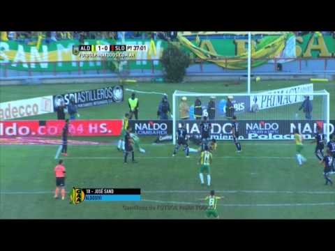 Gol de Sand. Aldosivi 1 - San Lorenzo 0. Fecha 10. Primera División 2015. FPT.