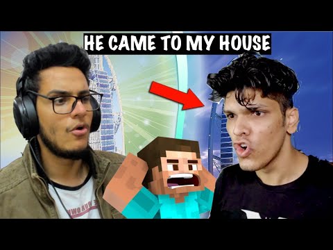 @Mythpat Surprised Me at My Home IRL while Playing Minecraft