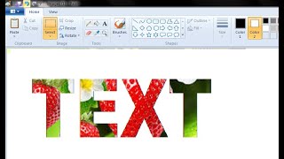 Text Tutorial in MS Paint | How to put an Image into Beautiful Text 2020