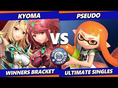 SOS Game Night 83 - Kyoma (Pyra Mythra) Vs. Pseudo (Inkling) Smash Ultimate - SSBU