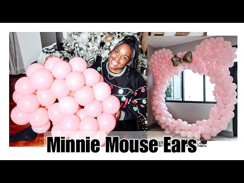 Minnie Mouse Ears | Balloon Garland Hoop Installation...