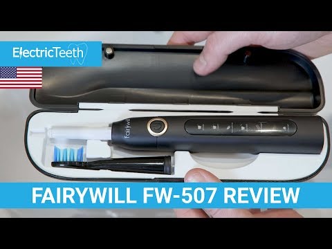 Dantų šepetėlis Šeimos garsinių dantų šepetėlių rinkinys su antgalių rinkiniu FairyWill FW-507 video