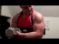 Bulked 15 Y/O bodybuilder bicep workout