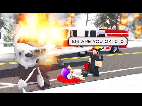 I Crashed My Plane.. And Stared Hallucinating! (Roblox)