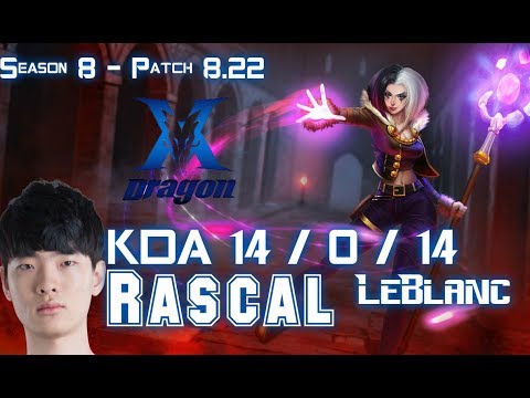 KZ Rascal LEBLANC vs Faker IRELIA Mid - Patch 8.22 KR Ranked