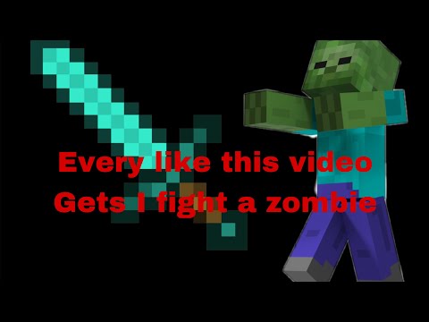 every like this video gets i fight a zombie every sub i get i upgrade weapons #mincraft #shortsfeed
