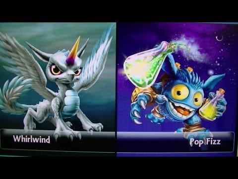 SKYLANDERS GIANTS POLAR WHIRLWIND VS LIGHTCORE POP FIZZ