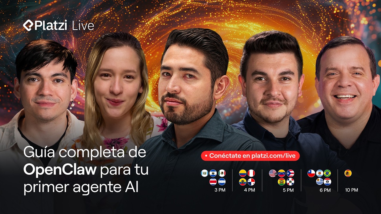 Guía completa de OpenClaw para tu primer agente AI | Platzi Live