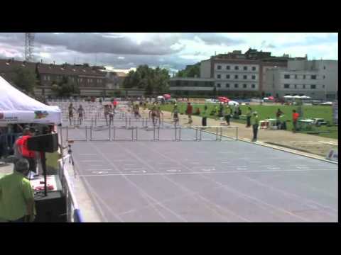 100m v. Muj. Final Cto. España Juvenil 2014