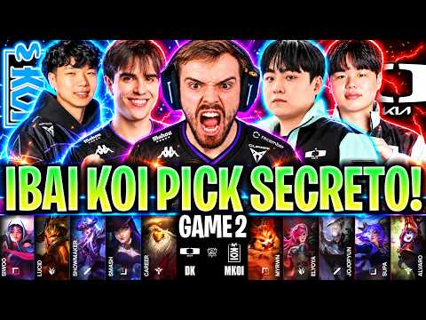 IBAI CASTEA EL PICK SECRETO DE KOI! 😱REMONTADA HISTÓRICA?🔥 | KOI vs DK Game 2 WORLDS 2026 SUIZO IBAI