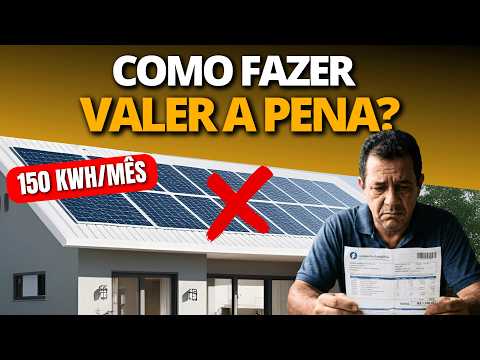 For those with LOW CONSUMPTION, how can installing solar energy make it worthwhile?