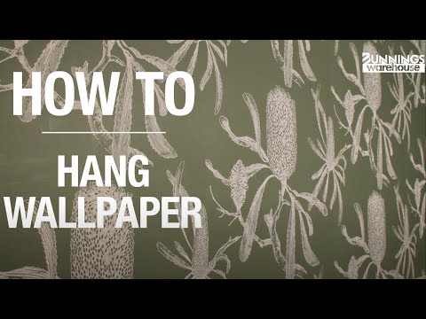 How To Hang Wallpaper - Bunnings Warehouse
