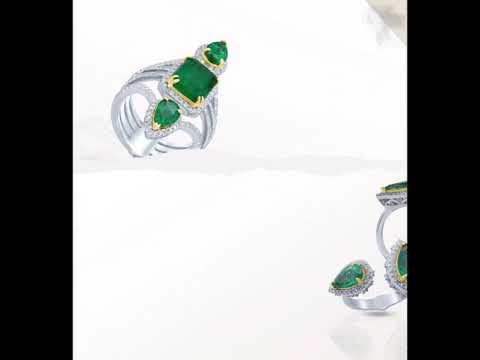 Emerald jewellery|| diamond ring||diamond jewellery ||jewellery