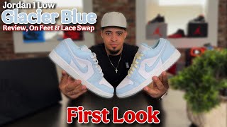 Download lagu Jordan 1 Low Glacier Blue - Review, On Feet & Lace Swap mp3