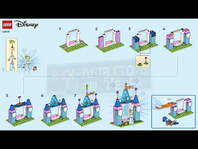 Vídeo relacionado con LEGO 43219 Disney Princess Castillos Creativos, Juguete de Construcción con Mini Muñecas de Bella y Cenicienta, Juego Portátil con Caja de Almacenamiento, Regalos para Niñas y Niños