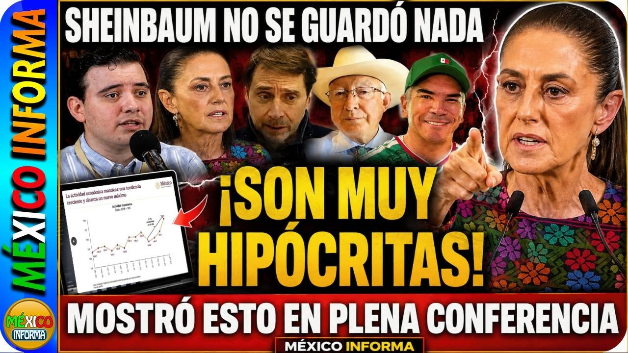 LA PRESIDENTA LO DIJO FUERTE Y CLARO "SON MUY HIPÓCRIT4S" MIRA LO QUE MOSTRÓ EN PLENA MAÑANERA.
