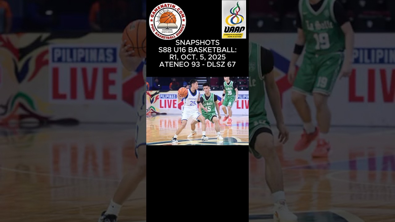 Snapshots: U16 Basketball - Ateneo 93 - DLSU 67