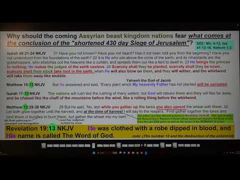 The number 13 and the destruction of the Assyrian antichrist