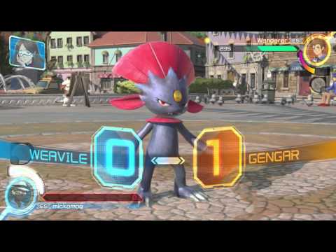 Pokken Tournament Sessions: Weavile (me) vs Gengar