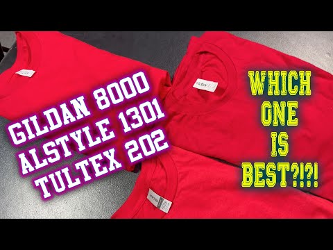 Alstyle VS Gildan VS Tultex - Which Blank Is Best?