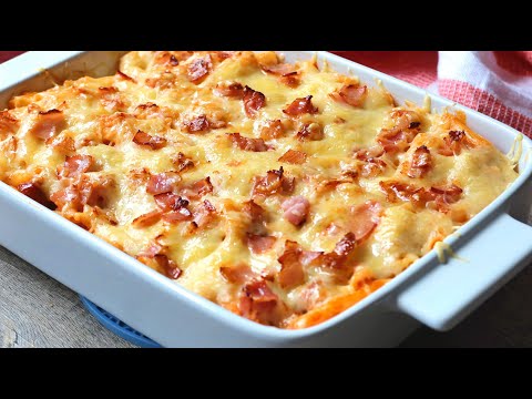 MACARRONES con salchichas rápidos y TRUCO para que queden muy cremosos