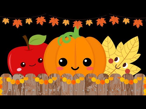 Peekaboo Pumpkin Baby Sensory with High Contrast | Fall Pumpkins and Leaves with Soothing Music