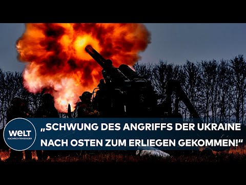 PUTINS KRIEG: "Schwung des Angriffs der Ukraine von Charkiw nach Osten ist zum Erliegen gekommen!"