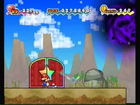 Super Paper Mario Game Playthrough Part 38 (World 5-2-Gap of Crag-Part 2)