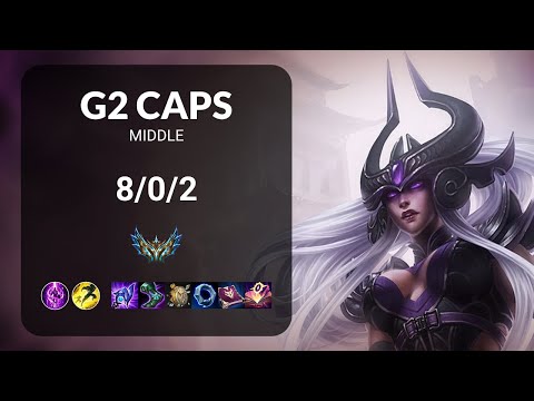 G2 Caps Syndra vs Ahri MIDDLE - EUW1  Patch 13.16