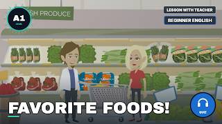 Easy English Speaking and Listening Lesson about Food!