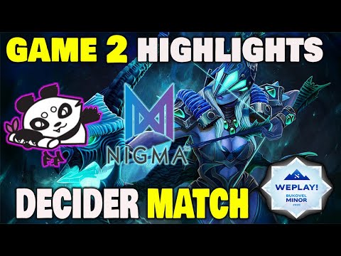FIGHTING PANDAS VS NIGMA GAME 2 WePlay! Bukovel Minor 2020 Decider Match